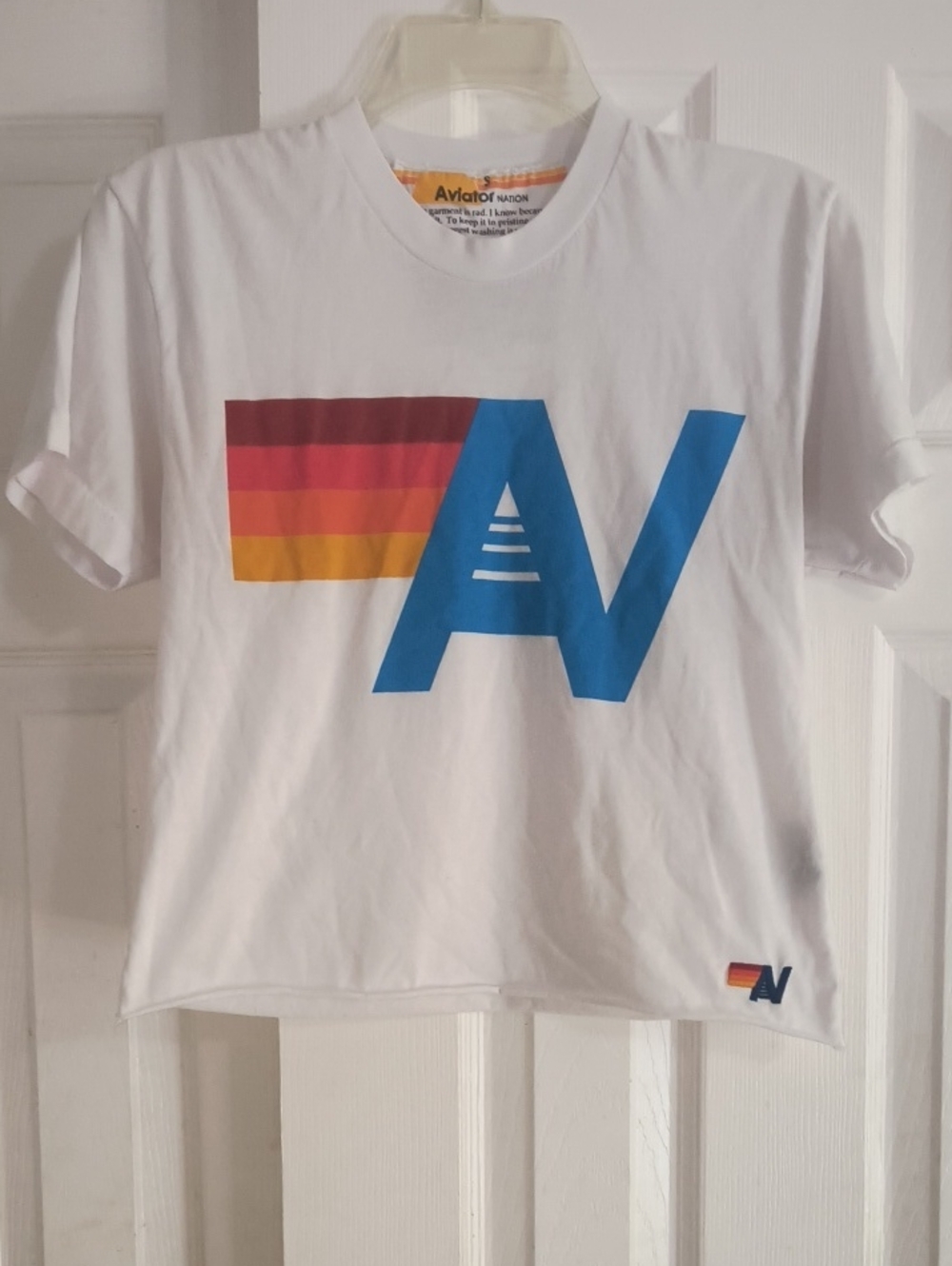Aviator Nation Logo Boyfriend Tee Size S - Picture 3 of 6